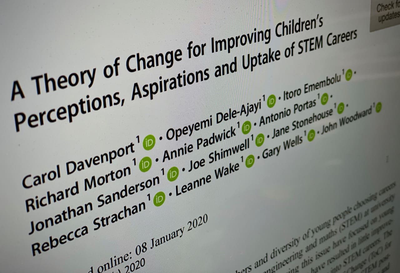 Theory of Change paper published - NUSTEM