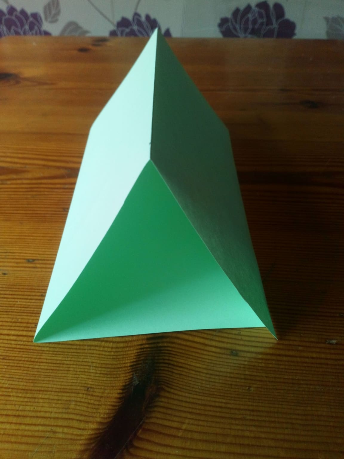 Triangular Paper Structure Example Paper Pillars - NUSTEM